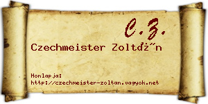 Czechmeister Zoltán névjegykártya