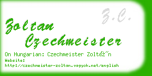 zoltan czechmeister business card